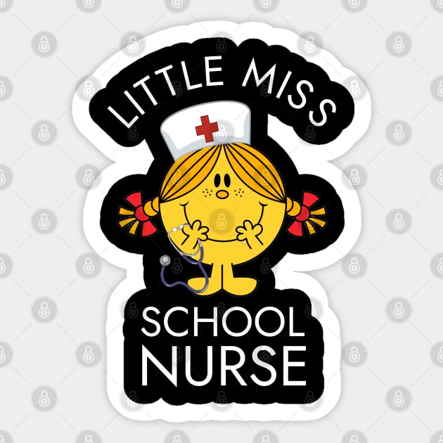 Little Miss School Nurse Lil Ms. Registered School Nurse Sticker by Duds4Fun